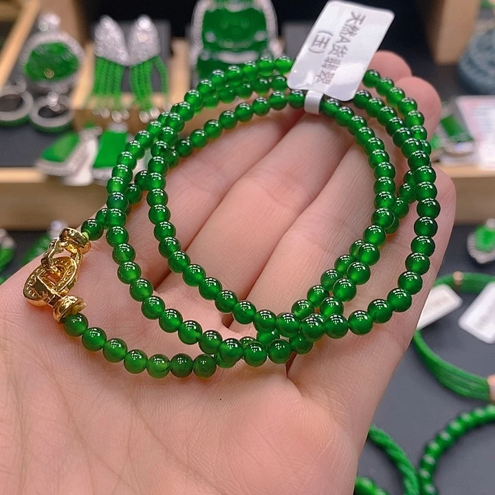 颈饰未镶嵌翡翠翡翠项链