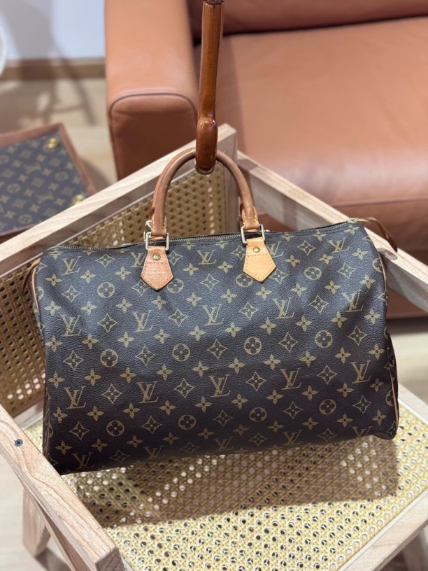 95新 LouisVuitton/路易威登 老花speedy40手提款7705