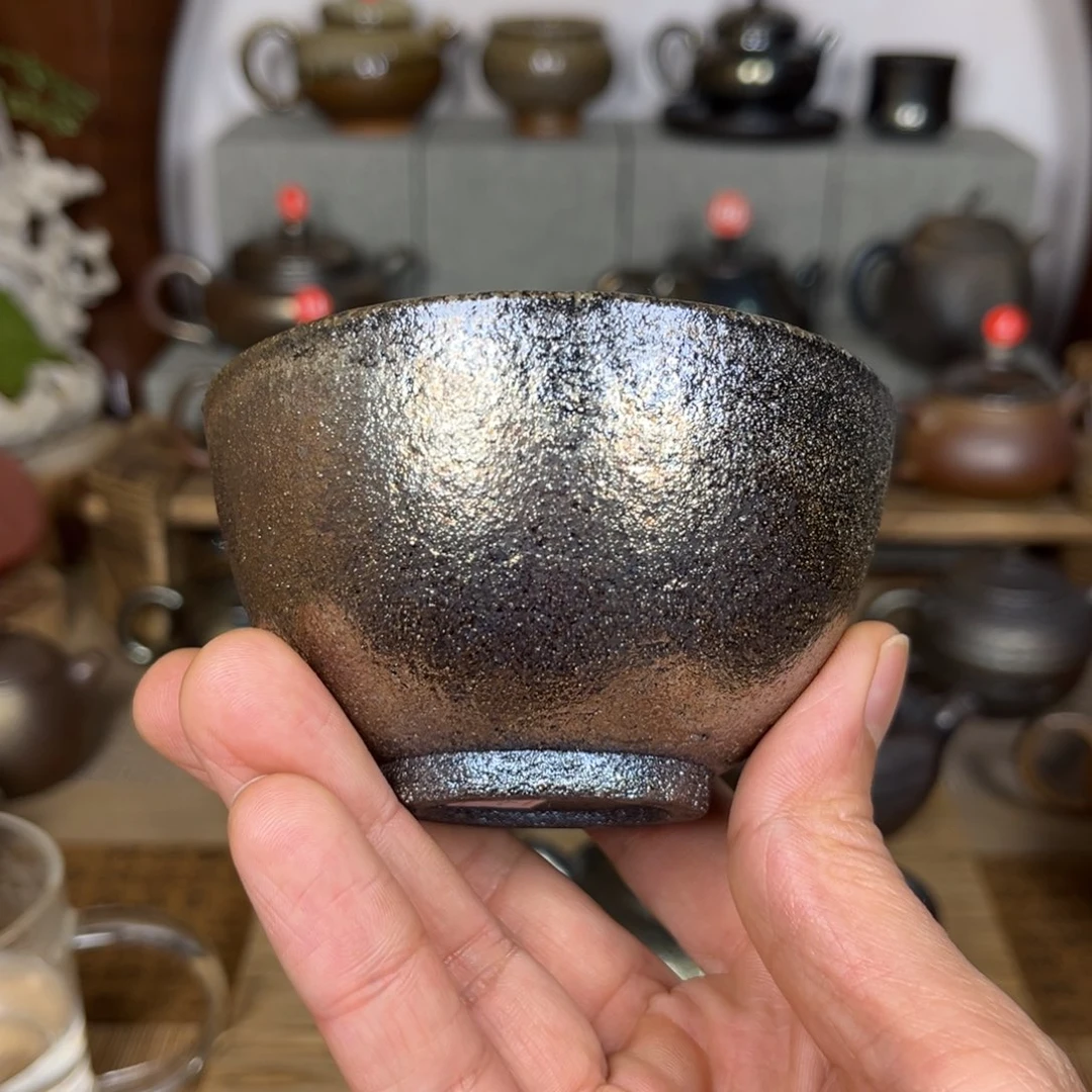 壶0*6建水紫陶粗泥紫泥主人杯150c c