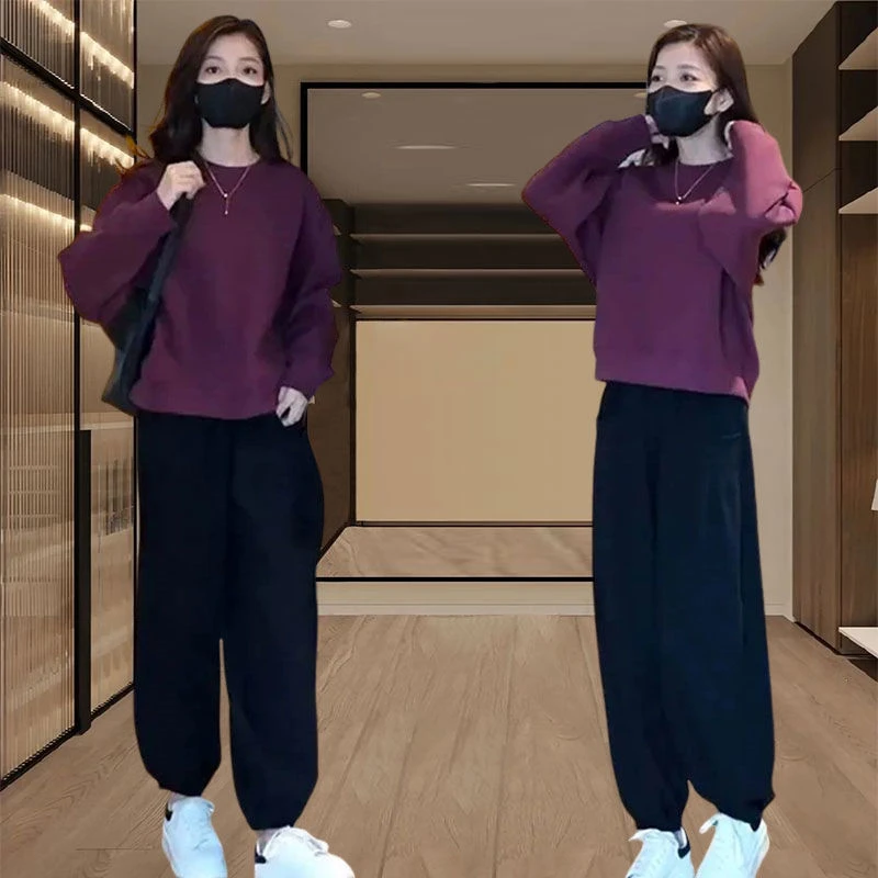 2025春秋季新款女士春季穿搭一整套小个子洋气减龄休闲运动套装