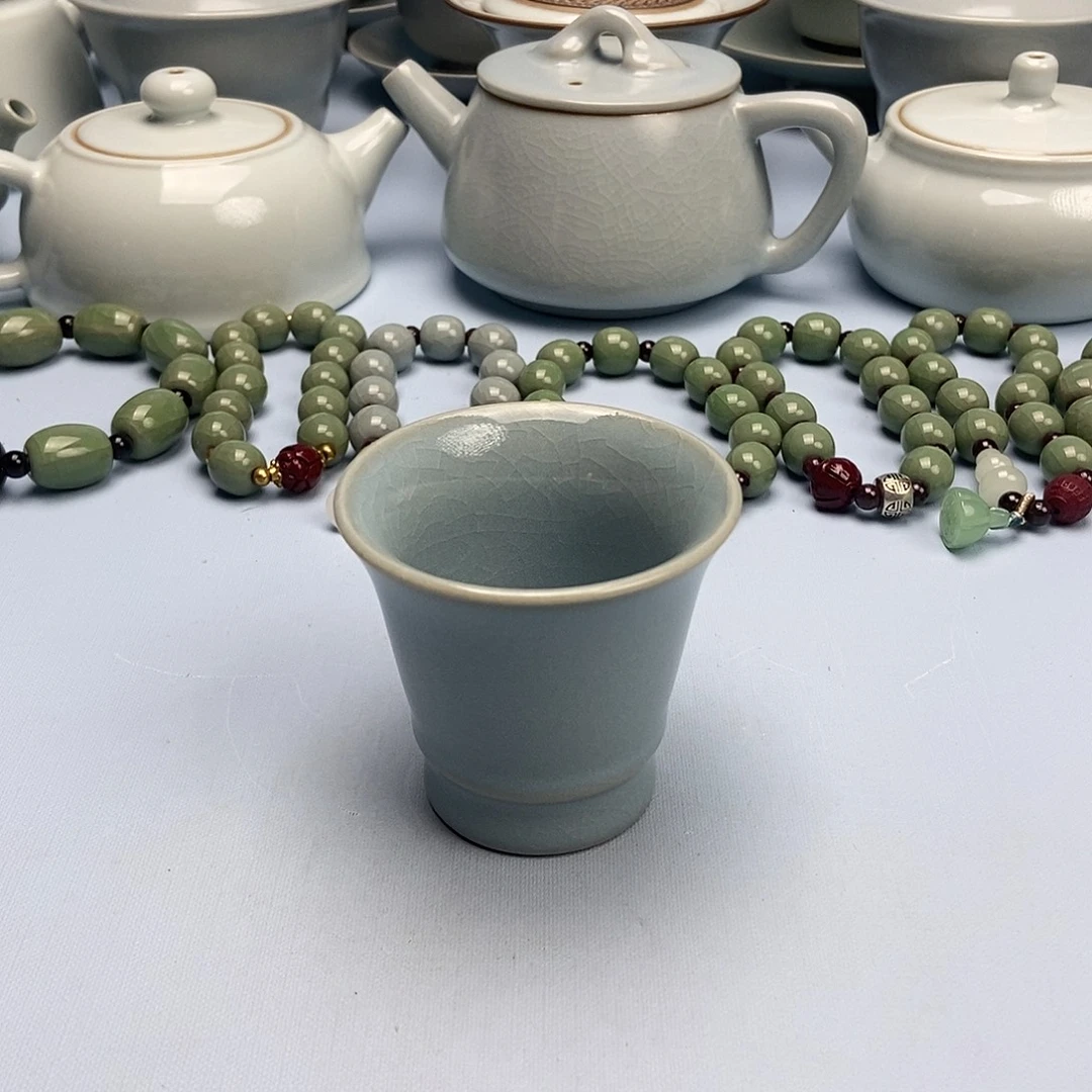 杯天蓝釉闻香杯原矿原釉原产地