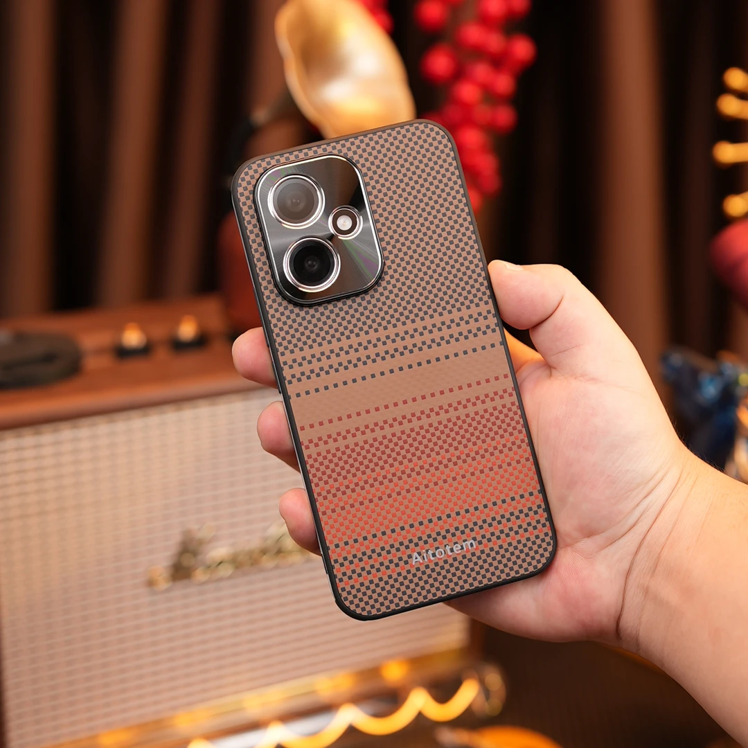 适用于荣耀400/Pro手机壳凯夫拉编织纹理超薄防摔高档商务