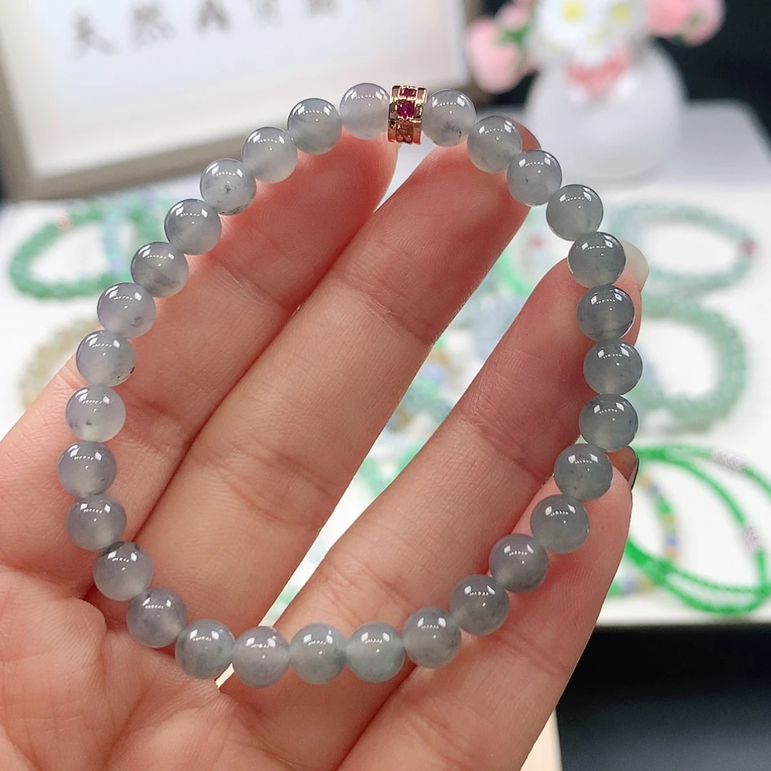 翡翠未镶嵌手链5.9mm