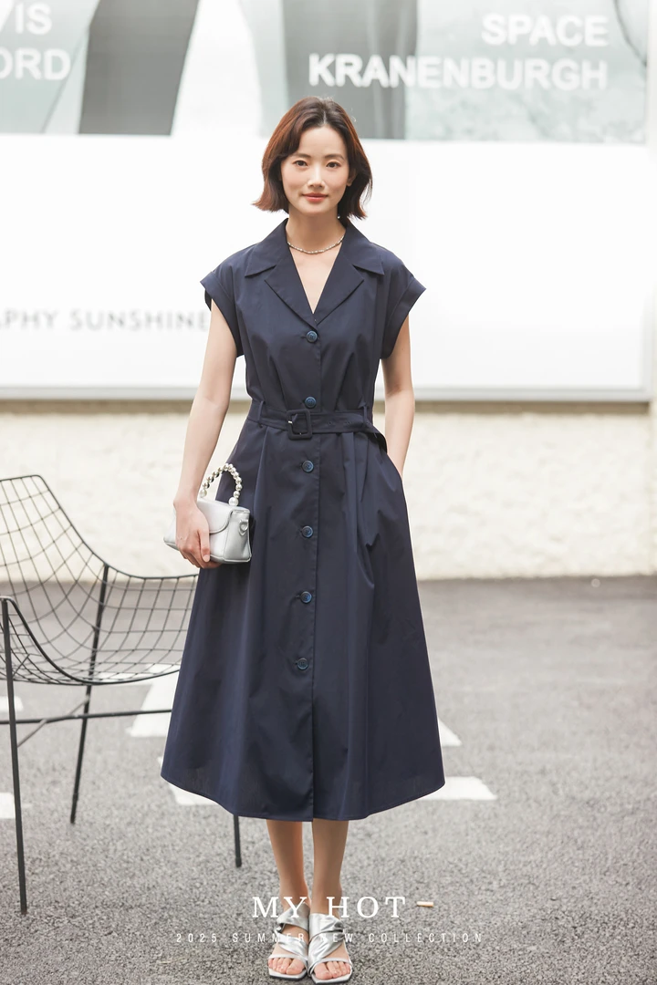 崋家曼夏季新款大女主连衣裙