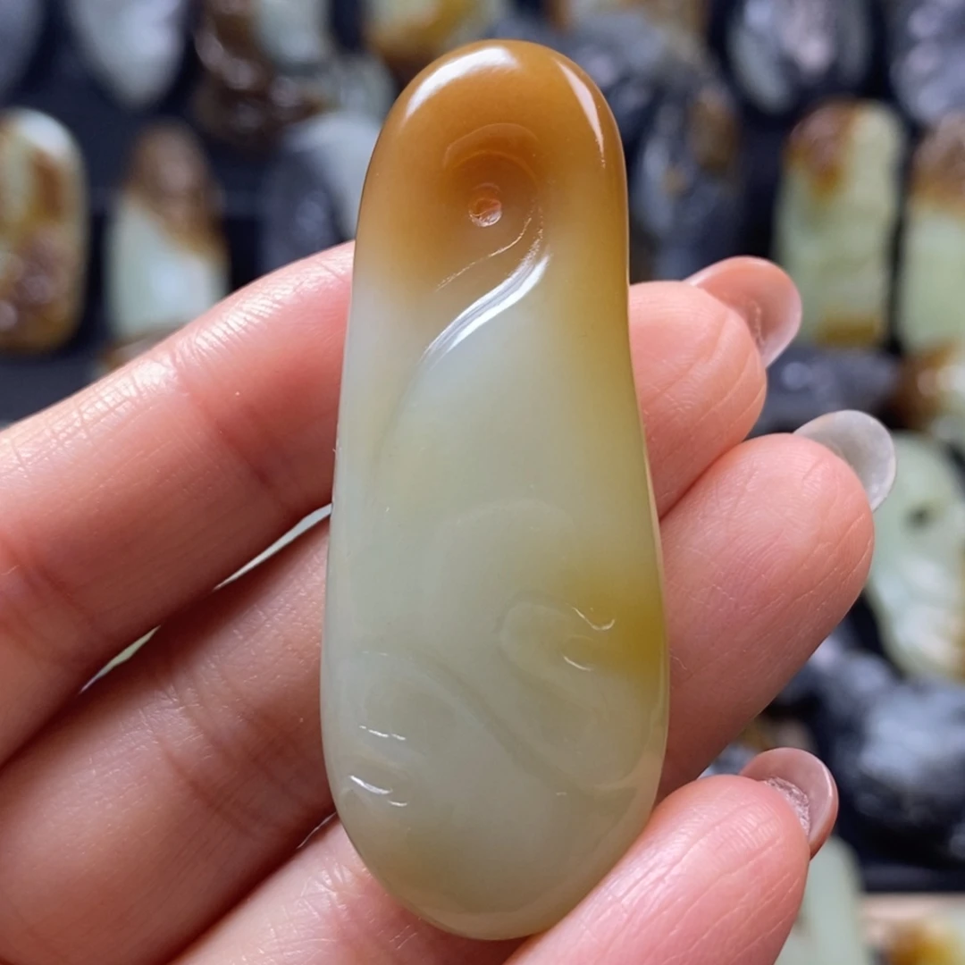 和田玉未镶嵌挂件