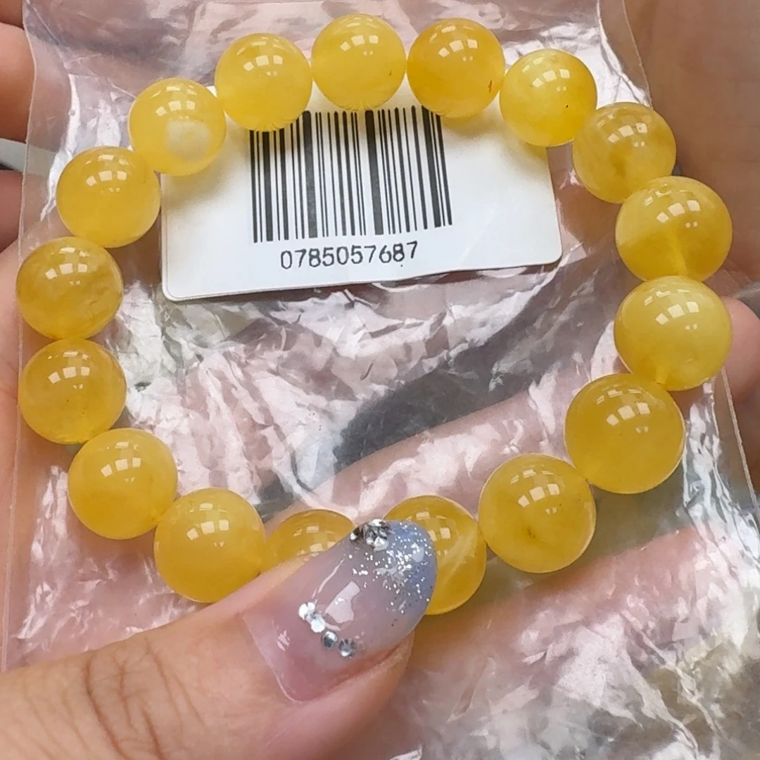 琥珀未镶嵌珠宝奇石手串