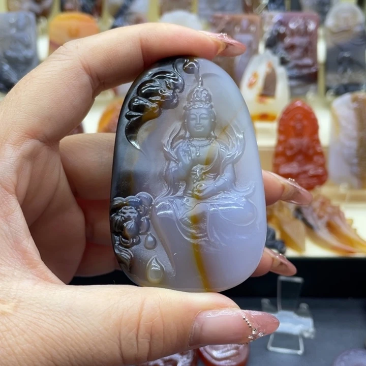 玛瑙/玉髓吊坠(赠链)未镶嵌～****¥吊坠