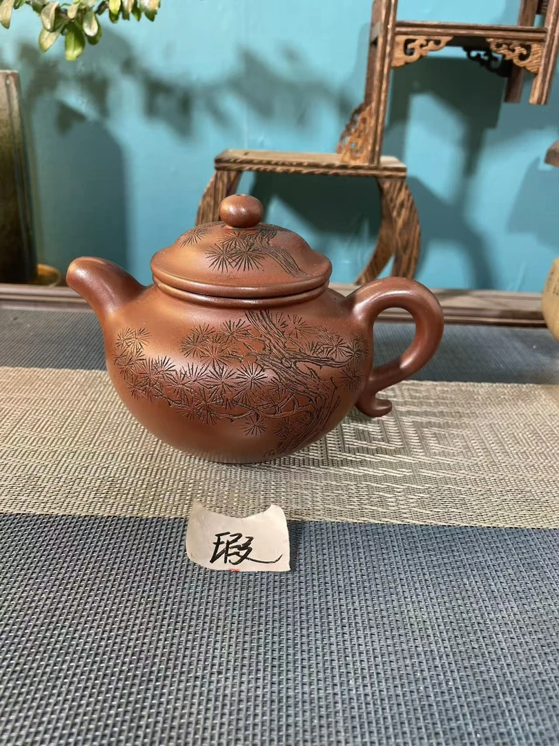 宜兴正品手工制作的紫砂壶瑕疵掇只