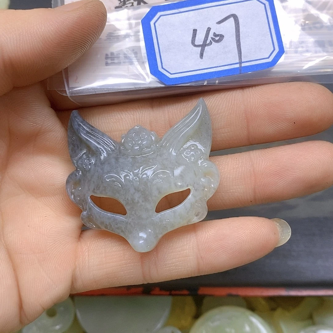 蛇纹石玉吊坠(不含链)未镶嵌七**贝407