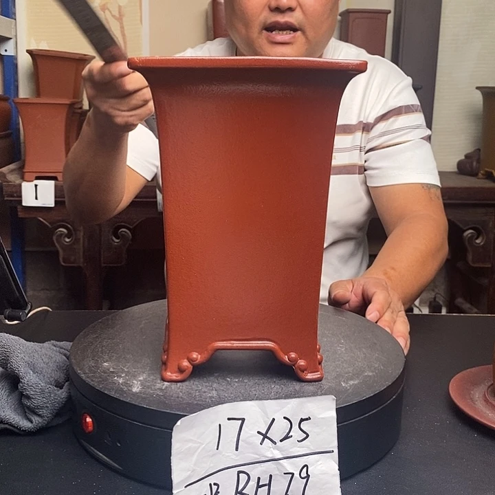 紫砂花盆货号一只RH79