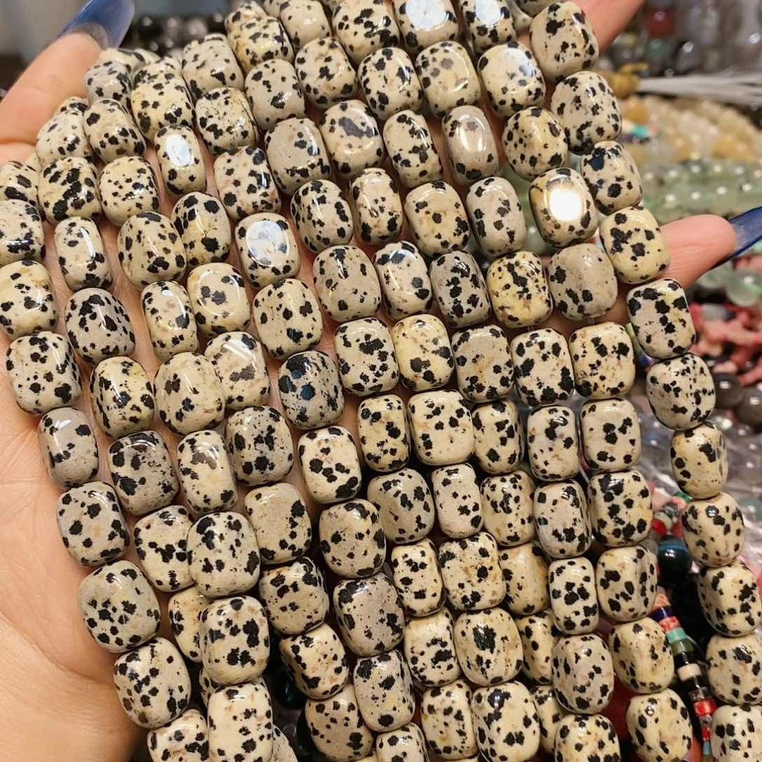玛瑙/玉髓散珠天然斑点石一条面包
