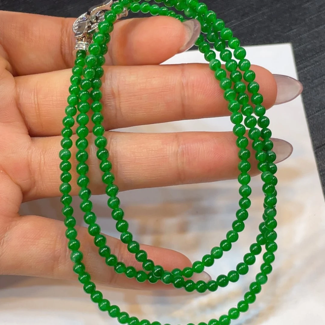 翡翠未镶嵌颈饰手串