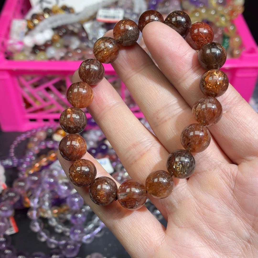 水晶手链未镶嵌黑金超七