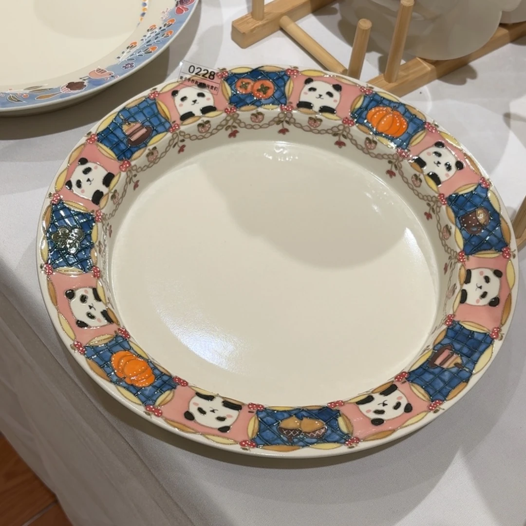 ****爱手工制作工艺制作0703Y上禾熊猫蛋糕大盘0228