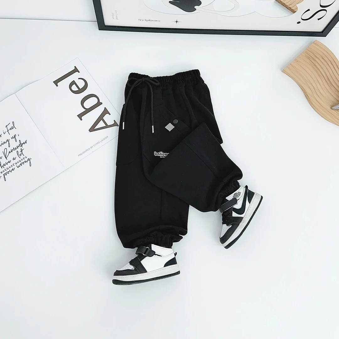 儿童裤子春秋款男童运动裤2025秋季新款秋装 WGZ358 悠悠童话童装