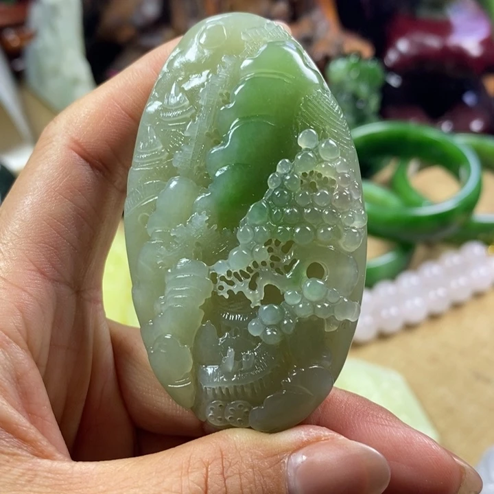 和田玉未镶嵌颈饰