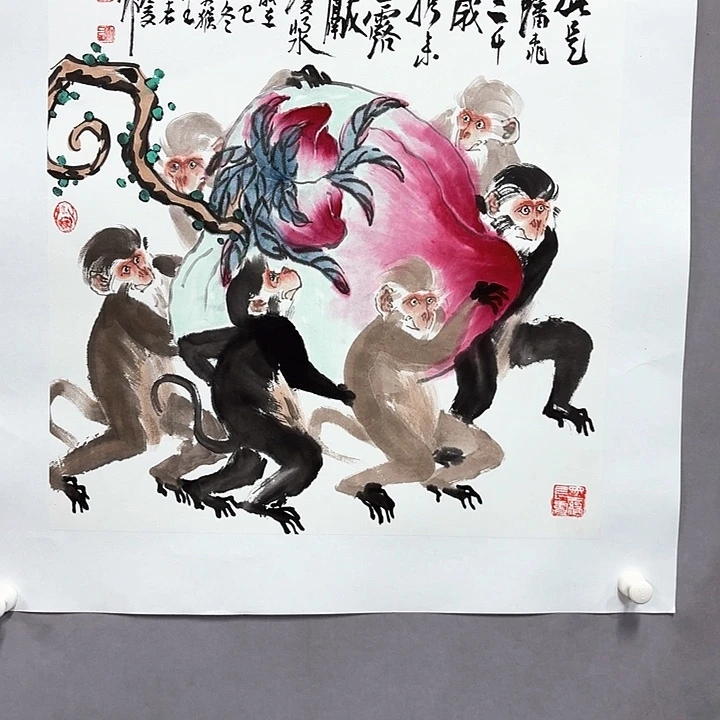 国画亲笔手绘放心去藏