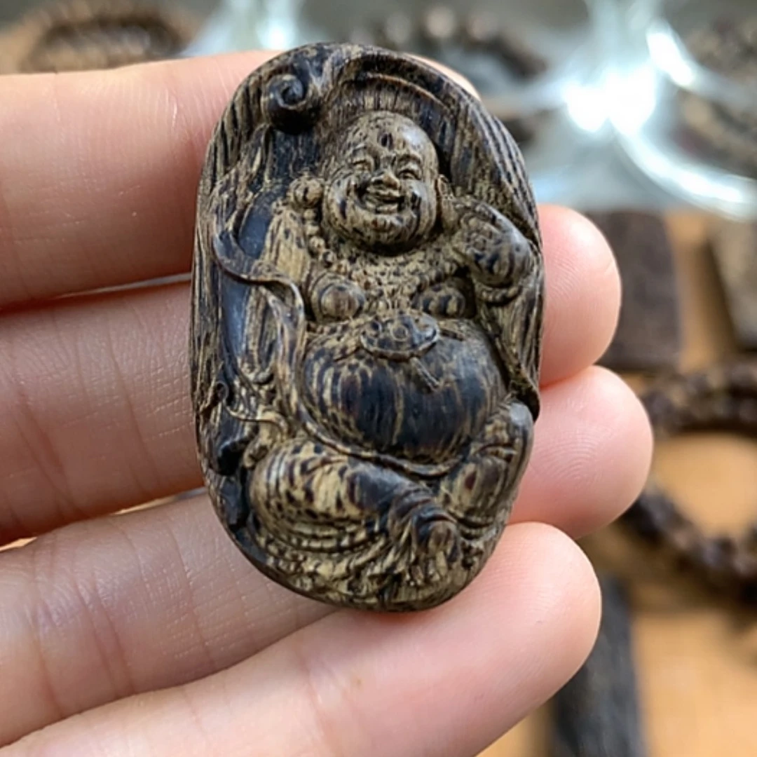 【闪购商品】沉香手串文莱沉香8克弥勒佛