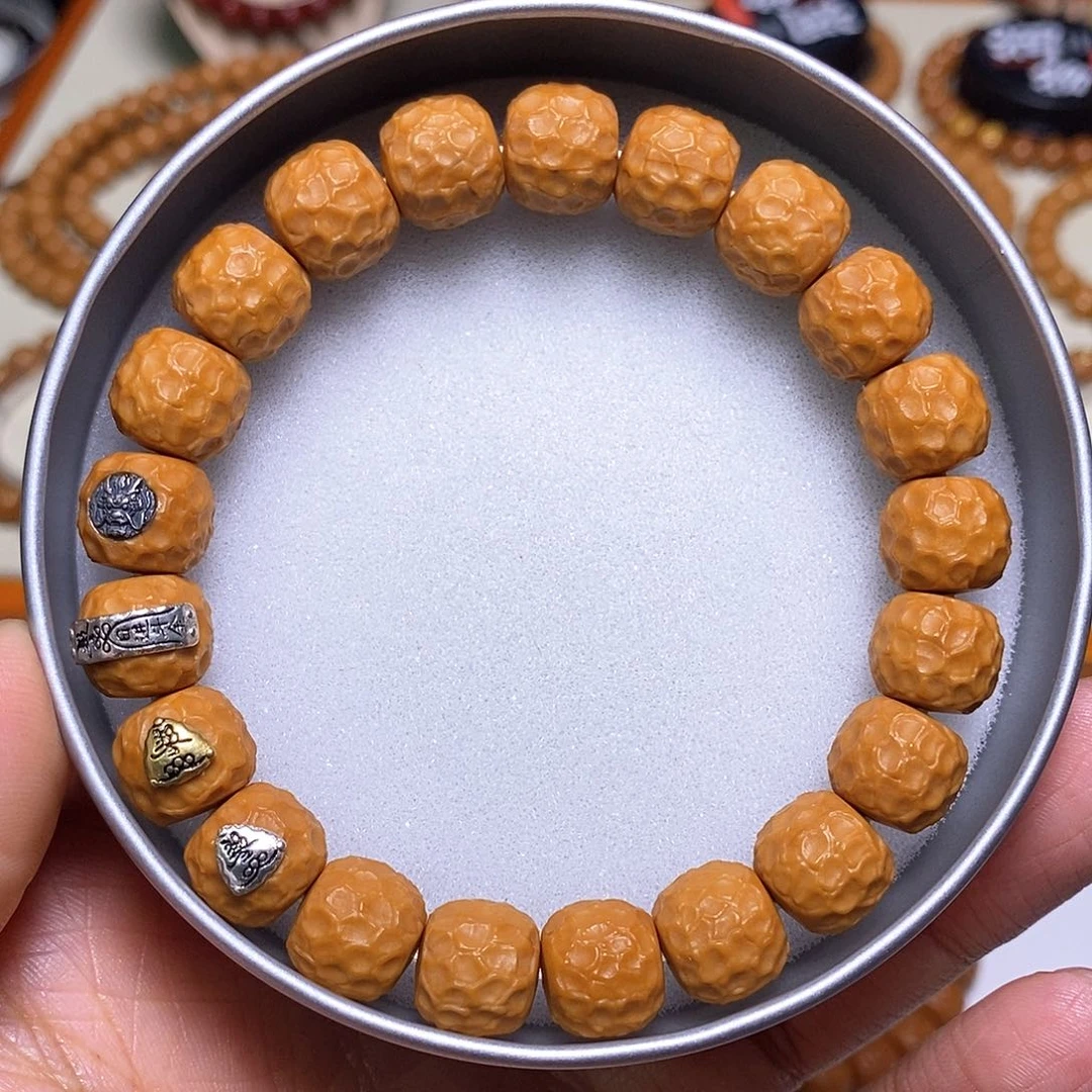 猴头核桃手串四标蛟龙龙鳞王尺寸11左右全品龙岩