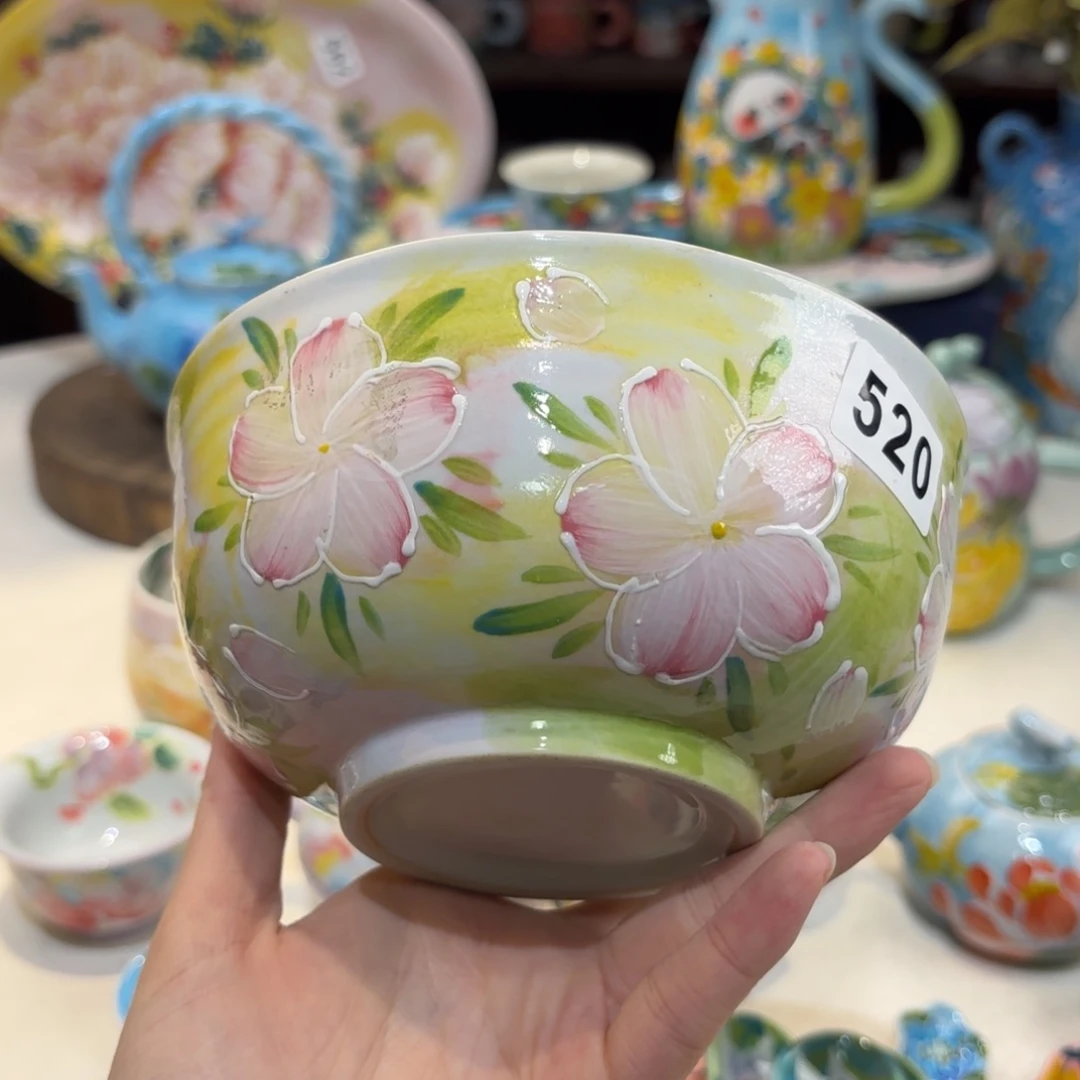 景德镇手绘高温釉下彩陶瓷茶具