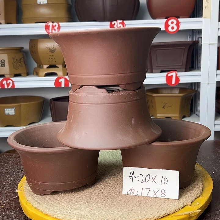 花盆紫砂你在一起