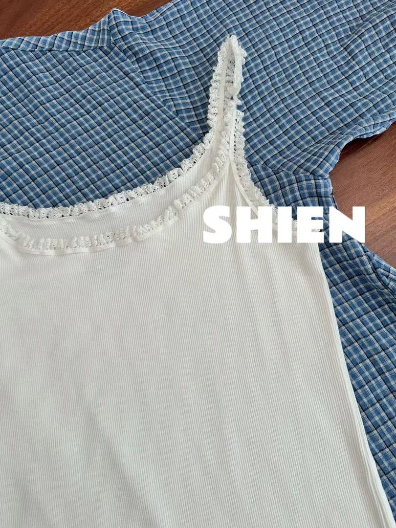 【NaNa】韩国ounce夏季新款蕾丝百搭小吊带显瘦通勤