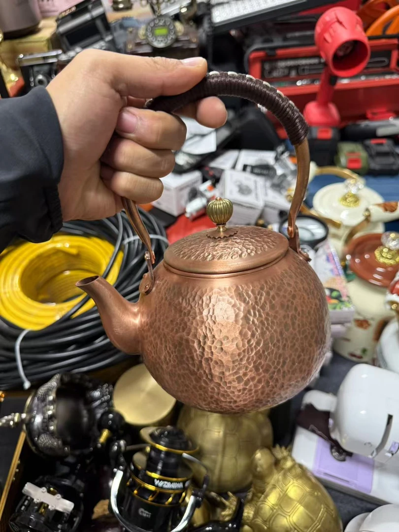 10铜茶壶摆件孤品孤品