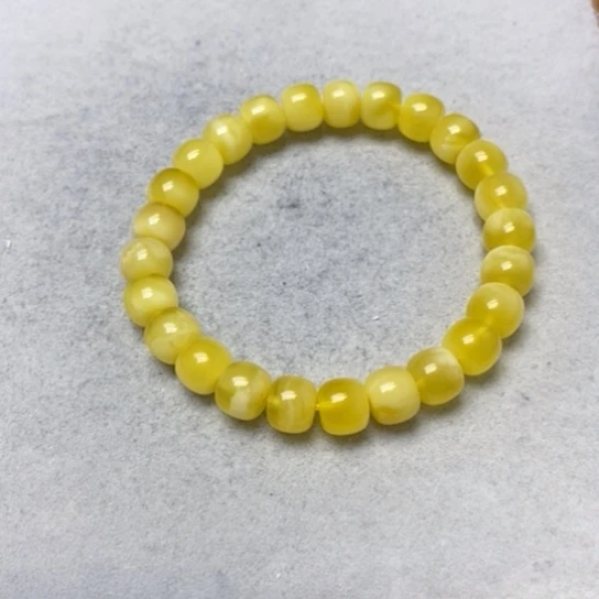 蜜蜡裸石未镶嵌手串