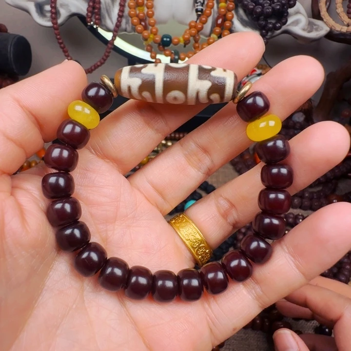 菩提根/象牙果吊坠手串