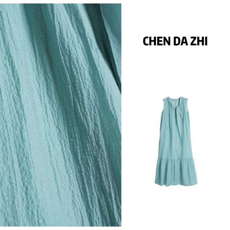 【大只定制】美院艺术生 夏季时尚休闲显瘦收腰气质连衣裙4XLJJ3779