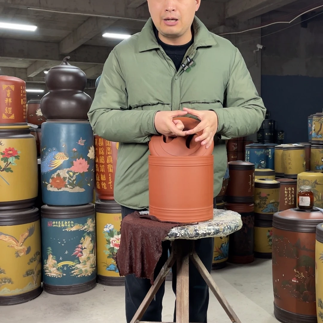 宜兴原矿紫砂茶叶罐