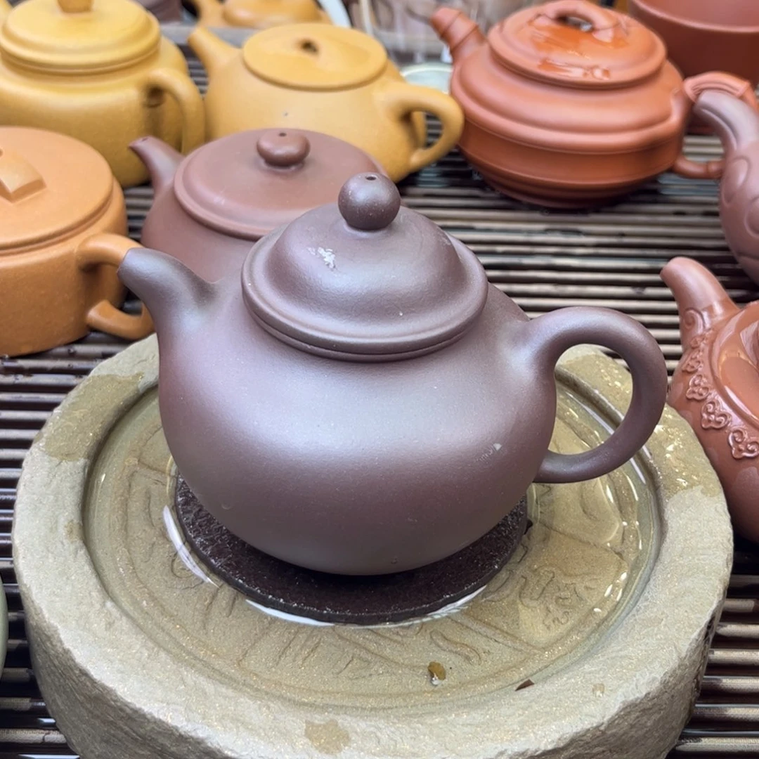 紫砂茶壶紫罗兰 掇球230c