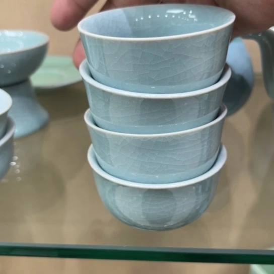 瓷片陶瓷茶具汝瓷茶具
