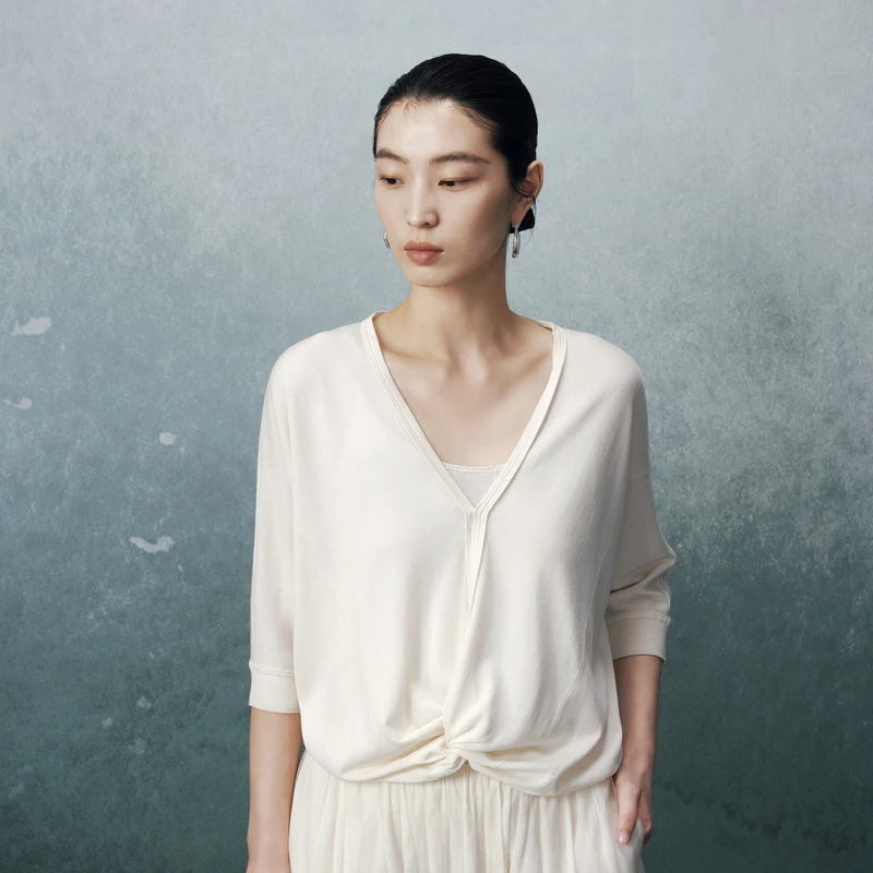 EXCEPTION纽结七分袖套头AA25-H2D02