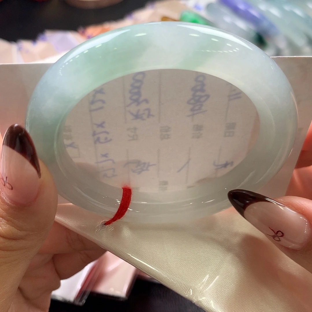 翡翠未镶嵌手镯（圆镯）30号