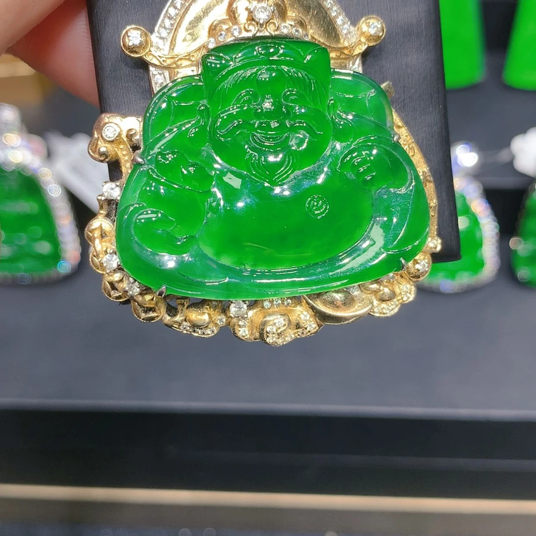 【闪购商品】颈饰银S925镶嵌翡翠柒姐