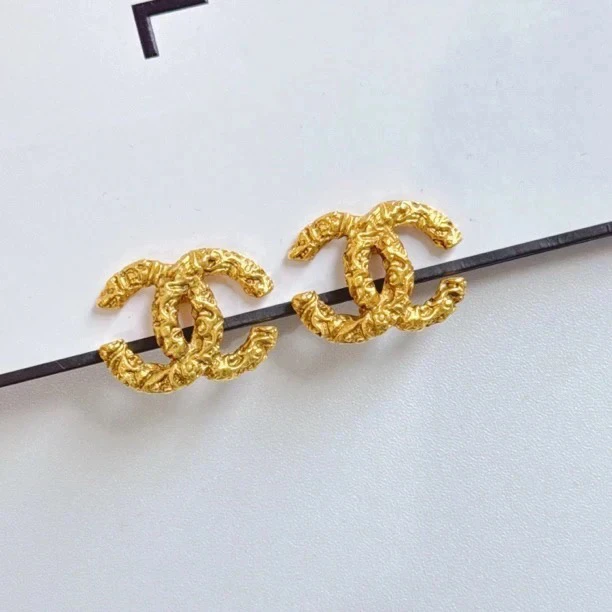 95新 Chanel/香奈儿 Chanel vintage香奈儿中古大号熔岩耳夹