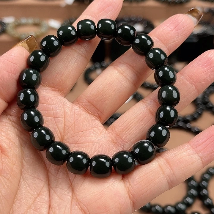 @***@和田玉未镶嵌手链10特细