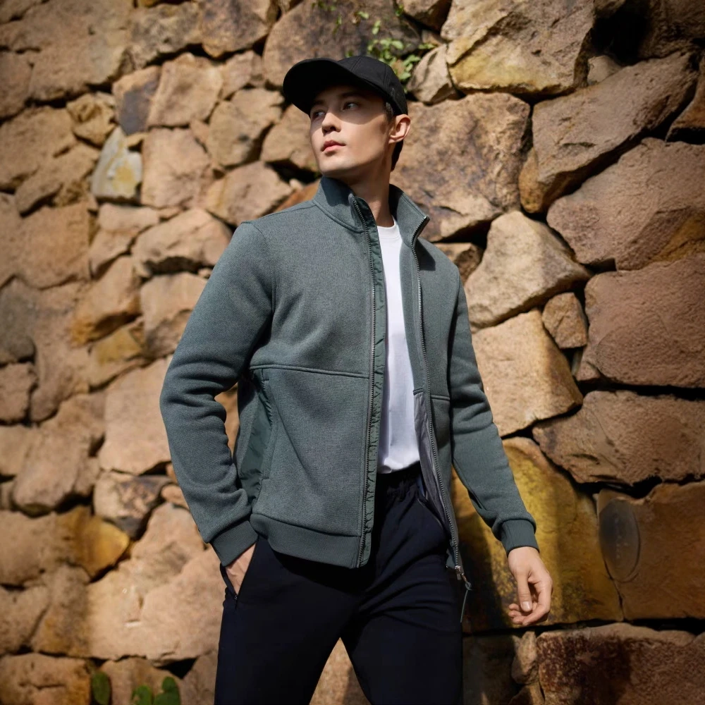 【保暖抓绒外套】AIGLE艾高保暖户外休闲舒适全拉抓绒衣男BA68