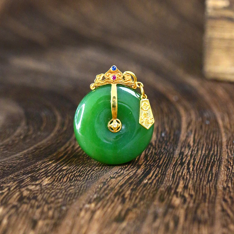 吉安令和田玉吊坠【8534D】