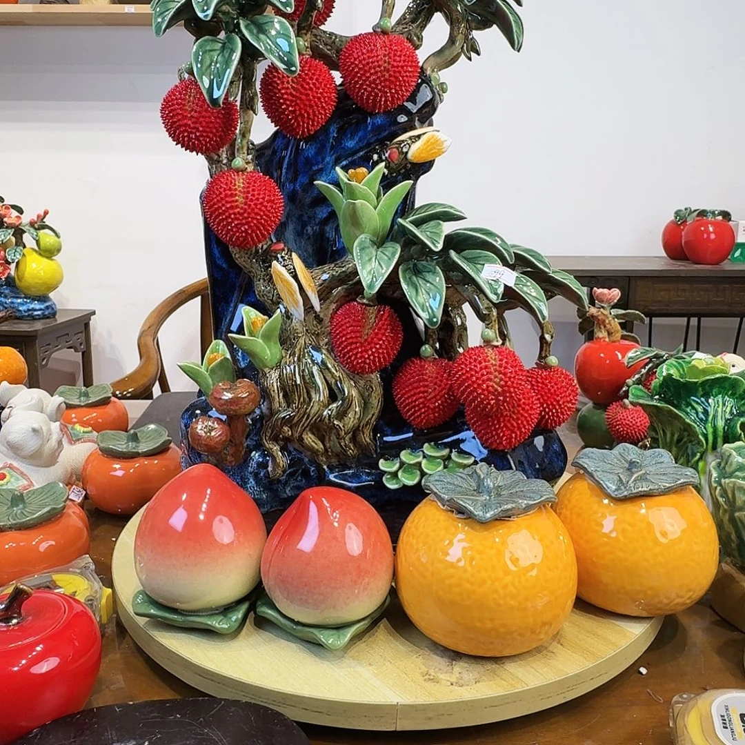 陶瓷荔枝大摆寿桃2大橘2