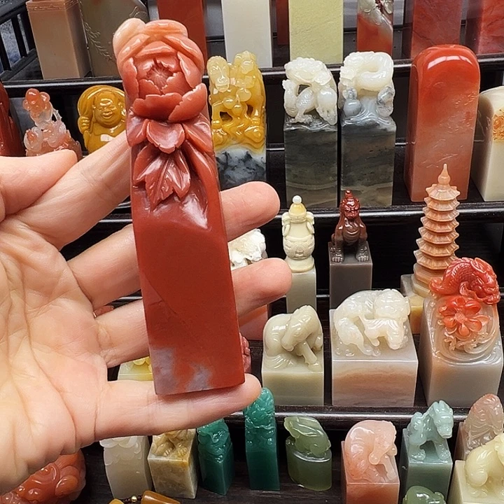 寿山石印石寿山石手工雕刻