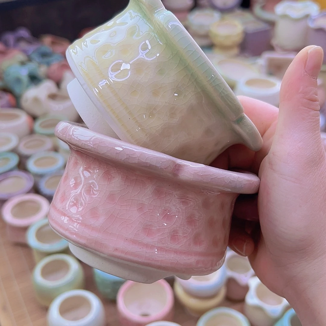 陶瓷花盆当场满12包邮