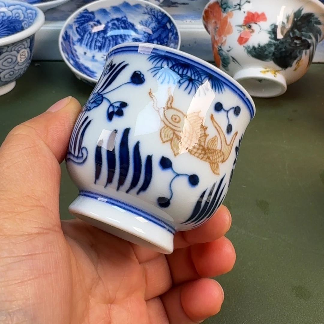 陶景德镇纯手绘茶具圆圆236