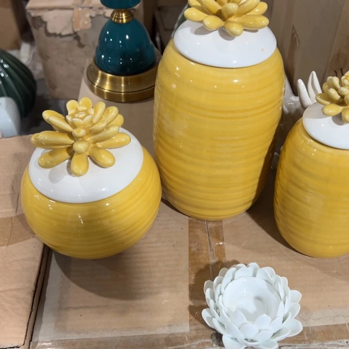 瓷花瓶摆件外贸出口（微瑕）