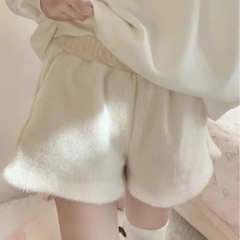 水貂绒宽松短裤，！！！实物以直播间为准！！！