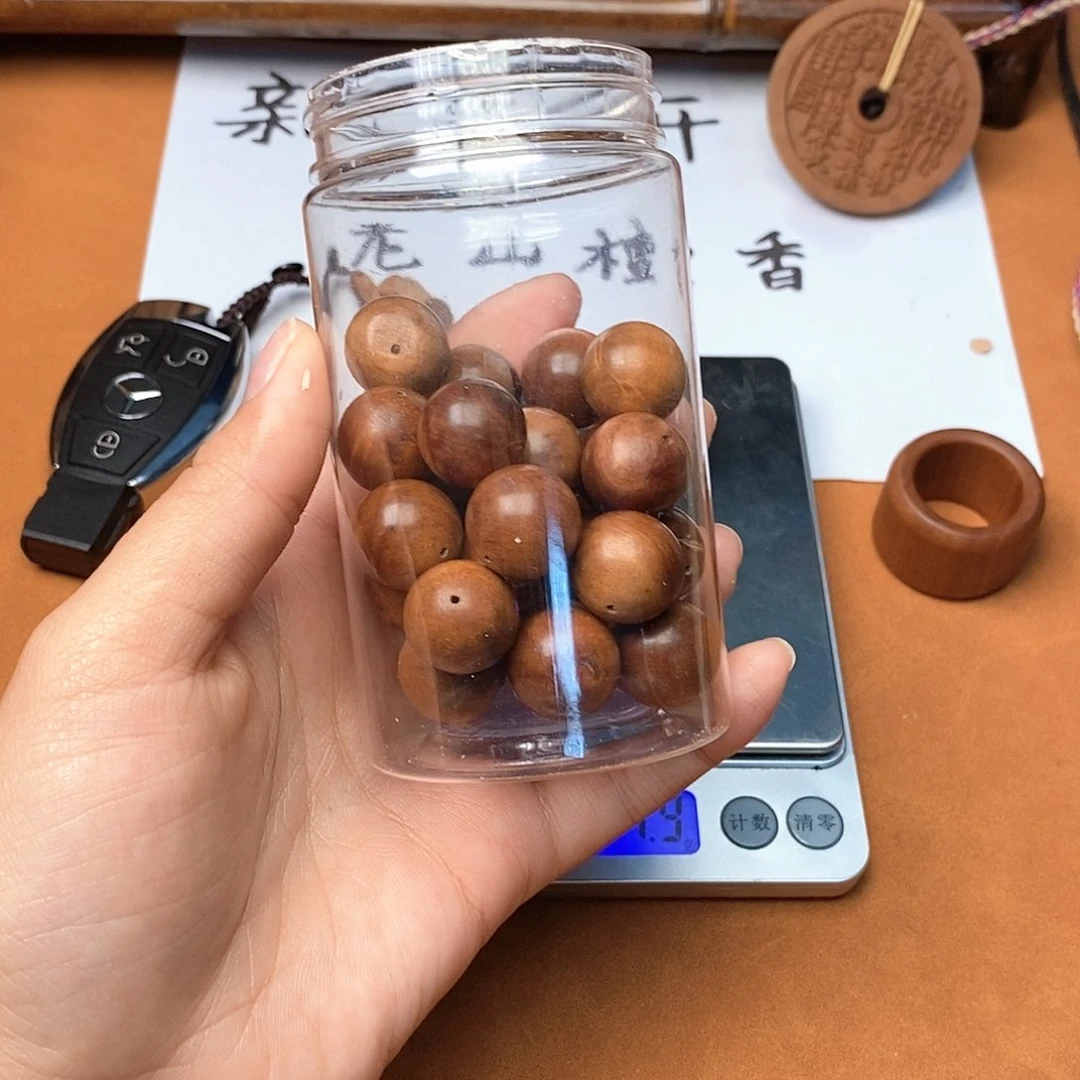 檀香木手串/手链用****21.6沉水瑕疵散珠61克