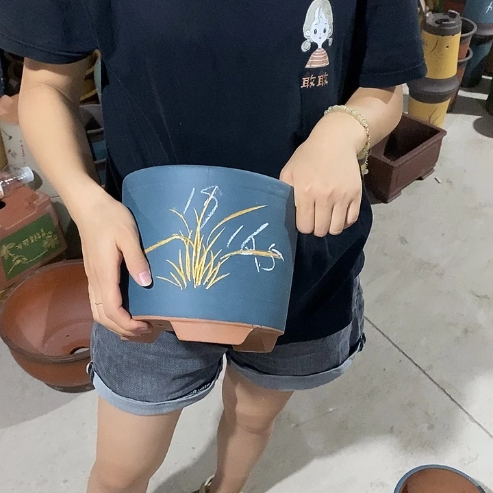 紫砂花盆紫砂花盆