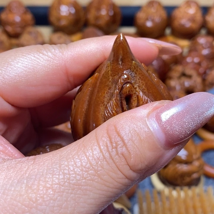 橄榄核吊坠纯手工四面4.0