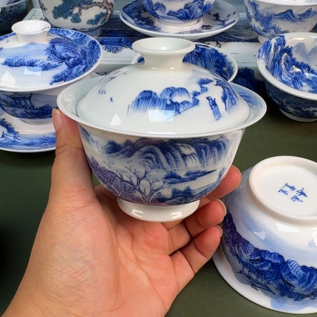 景德镇纯手绘茶具圆圆267